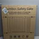 Cumbor 29.7-46" Baby Gate for Stairs, Toddler Safety Essentials for The House, Auto Close Dog Gate for Doorways, Mom's Choice Awards Winner-Easy Install Pressure Mounted Pet Gates for Dogs, White