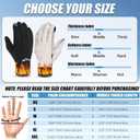 RIGWARL Winter Gloves Men Women Warm Gloves for Cold Weather Touch Screen Windproof Glove for Running Driving Cycling Hiking Walking Gardening (Medium)