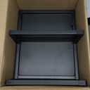 Dual Computer Monitor Stand Riser, Desk Organizers and Accessories, Printer & TV Stand, Desk Shelf, Office Desk Accessories & Desktop Workspace Organizer for Office Supplies, Black