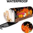 Fall Pumpkin Mailbox Cover 25.5x21 Inch, Happy Fall Y'all Post Letter Box Covers, Autumn Harvest Thanksgiving Magnetic Waterproof Mail Wraps for Outdoor Yard Garden Large Oversized Mailbox Decor