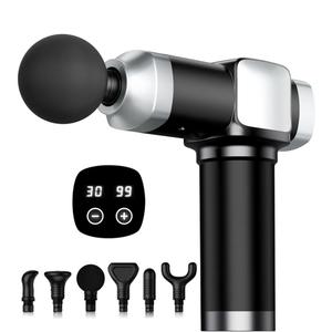 Deep Tissue Massage Device, Portable Percussion Electric Muscle Massager for Pain Relief, Handheld Massagers with 30 Speeds & 6 Attachments for Back and Neck, Gifts for Men Women