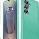 YENAPOON for Samsung Galaxy S26 Case, Matte Magnetic Phone Cover [with 1 Screen Protector] [Support for MagSafe] [Shockproof Military Grade Protection] Translucent Frosted Back, Teal