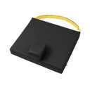 Secure Safety Solutions Wedge Pommel Cushion for Wheelchair with Safety Strap & Convex Bottom - Prevents Forward Sliding, Pressure Relief, Improves Positioning, Elderly Fall Prevention