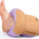 Heel Protector for Pressure Sores, Ankle Elevation Pillow for Heel Pain Relieve & Foot Support,Egg Crate Foam Heel Cushion Pillow for Elderly,Bedridden Patients-1PC (Purple)