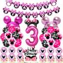 Pink Birthday Party Decor Topper for Girls (3rd)