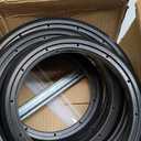 Wheelchair Rear Wheel Replacement Tire, 24 "X 1" Universal Flat-Free Polyurethane Tire,Equipped With Installation Tools, Wheelchair Accessories For All Brands(1 Pair) (Black)