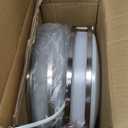 hykolity 13 inch Flush Mount LED Ceiling Light Fixture, 2700K/3000K/3500K/4000K/5000K Adjustable Ceiling Lights, Brushed Nickel Saturn Dimmable Lighting for Bathroom or Kitchen, ETL Listed - 2 Pack