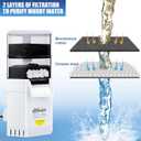 225 GPH Turtle Tank Filter for 10-40 Gallon, Turtle Filter Low Water Level Available, Aquarium Filter with 2-Stage Waterfall Bio-Filtration, Fish Tank Filters for Shrimps, Amphibians, Turtle Tank