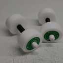 THERABAND Water Weights, Aquatic Dumbbells for Pool Fitness, 2 Foam Weights with Padded Grip for Water Aerobics, Therapy, Workouts, Pool Exercise Equipment, Aqua Training (1 pound, Green - Medium)