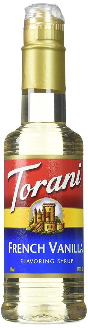 Torani French Vanilla Syrup 12.7 Fl Oz (Pack of 4) (EXP 08/01/27)