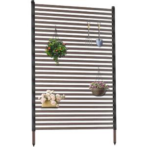 Outdoor Privacy Screens, 6FT X 4FT Decorative Privacy Fence Panels for Patio, Backyard and Garden(Brown)