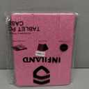 INFILAND Case for iPad 6th/5th Generation 9.7 Inch 2018/2017, iPad Air 2 Cute Glitter Clear Protective Cover for Kids, Girls, Woman, with Pencil Holder (Pink)