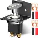 Battery Disconnect Switch, 500A Large Heavy Duty Battery Switch, with Lockout Plate Battery Disconnect, Marine Battery Switch for Car Vehicle Truck RV Trailer, Battery Cut Off Switch