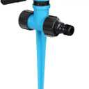 MDYNI Blue View 360° Rotating Garden Watering Sprinkler, 2 pcs Angle Adjustable Lawn Sprinklers, Automatic Water Sprayer Irrigation System for Garden, Lawn, Yard. Color Random., Blue,Random