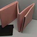 Yoga Mat for Travel, Non-Slip Yoga Mat, Exercise Mat 1/4" Thick Yoga Mat Foldable, Perfect for Pilates, Outdoor & Travel, TPE Anti-Slip Yoga Mat with Carry Bag (pink)