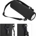 Water Bottle Holder with Strap, Water Bottle Carrier Bag Water Bottle Case Outdoor Sports Water Bottle Thermal Holder Bag Scald Proof Case Cover Sleeve with Strap (Black)