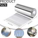 Aluminum Flashing Roll 8'' x 65' Aluminum Roof Flashing 0.2mm Thicked Roof Panels Metal Garden Preventing Roofing for Sealing Windows Doors Repair Installation