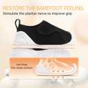 Baby Barefoot Shoes Boys Girls Wide Toe Box Toddler Sneakers for Outdoor Non-Slip with Hook and Loop Black Infant 9-12 Months