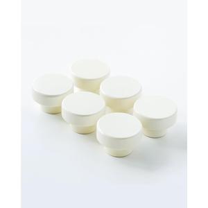 Elegant Westar Wooden Drawer Knobs  Modern Cabinet Hardware for Dressers, Kitchen Cabinets, Closets & Furniture  Premium Quality, Easy to Install  40mm / 1-9/16" (Pack of 6)
