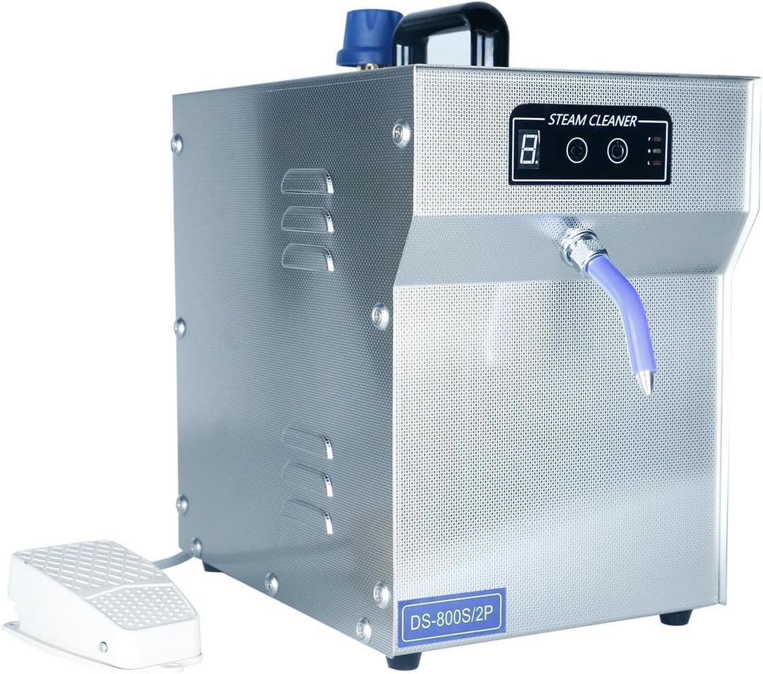 TDRSUPER 1300W Professional Jewelry Steam Cleaner 2L Stainless-Steel Jewelry Cleaning Machine for Silver & Gold High Pressure Gemstone Cleaning Steaming Machine for Jewelry Stores