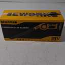 EWORK Small Leaf Blower Cordless 21V 130CFM/200MPH Lightweight Electric Leaf Blower with 2x2.0Ah Battery and Fast Charger, Mini Battery Powered Compact Blowers for Lawn Care, Leaves, Jobsite (Yellow)