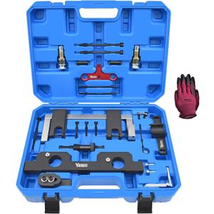 Camshaft Alignment Timing Tool Kit, Compatible with BMW N20 N26 Engine, with Flywheel Holder Tool & Balance Shaft Tool & Fuel Injector Install Removal Tool, with Gloves