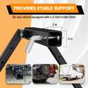 17''-30'' Foldable Retractable RV Hitch Stabilizer for 2" Hitch Receivers