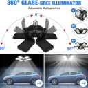 LED Garage Lights Bulb 2 Pack 180W 18000LM 6500K Led Shop Light with 6 Plus 1 Deformable Panels Basement Barn Ceiling Lights for E26/E27, Size: 6+1 Panels-180W-2 Pack