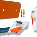 ALLICAVER Leaf Blower Wall Mount for Stihl BGA 57  Cordless Blower Holder Storage Hook Bracket with Hardware (Only Compatible with Model BGA 57) (Orange)