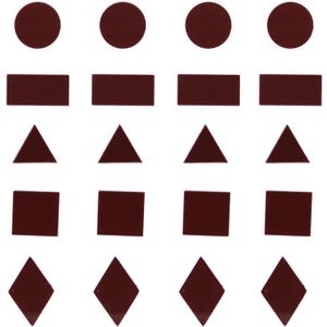 250 Pieces Brown Mosaic Tiles, 5 Shapes Mixed Mosaic Tiles for Crafts Bulk, Stained Small Acrylic Tiles for Mosaic Projects Supplies Home Decorations (Rectangle, Triangle, Round, Square, Diamond)