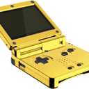 IPS Ready Upgraded eXtremeRate Chrome Gold Glossy Custom Replacement Housing Shell for Gameboy Advance SP GBA SP – Compatible with Both IPS & Standard LCD – Console & Screen NOT Included