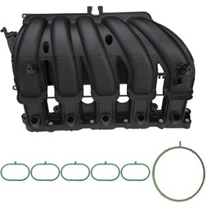 MITZONE Engine Intake Manifold with Gasket Compatible with 2006-2014 Volkswagen Beetle Convertible Golf Jetta Wagon Passat Rabbit SportWagen 2.5L 5 Cylinder Part# 07K133201M 07K133201F 07K133201K