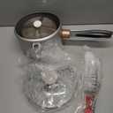 BruChai Brewer - Classic Chai Brewing Pot with Built-In Mesh Strainer - No-Mess Brewing Vessel with Non-Stick Coating - Patented Handy Brew & Pour Steel Teapot with Burn-Proof Handle