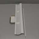 LOTUS & WINDOWARE Cordless Mini Blind, 1" Vinyl Slats, 17" Wide x 84" Long - White, Window Blinds for Home and Office, Interior Door Blinds - Light Filtering