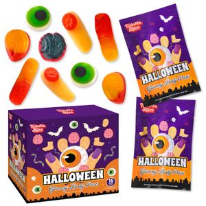 2 x 15 Pack Halloween Gummy Body Parts - 5 Pcs Per Bag (75Pcs Per Box ) Holiday Themed Gummy Candy  Trick Or Treat Delicious Candys - Bulk Halloween Candys Great Use, For Kids, Trick or Treat, Party Favor, Classrooms, Goodie Bags