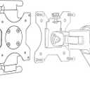 Universal VESA Mount Adapter for Tablets Spring Clamp Holder for iPad and Portable Monitors up to 15.6 Fits VESA 75x75 & 100x100 Compatible with Surface, Galaxy Tab, and 2-in-1 Laptops