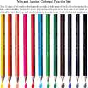 Fuxi Easter Basket Stuffers, Art Supplies for 9-12 | Art Set with 60-Sheet (73lb/120gsm) Sketch Book, Jumbo Colored Pencils & Crayons. (10" x 8" (Pack of 1), Satind Black)