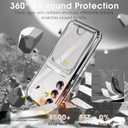 Neivi for Samsung Galaxy S25 Plus Case with Card Holder, Electroplated Flash Bumper Clear Slim Case for Samsung S25 Plus Shockproof Transparent Silicone Cover Galaxy S25 Plus 5G Phone Case (Black)