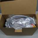 Filtered Rain Shower Head, 6 Round Showerhead and 3 settings Handheld Shower Filter Combo, Remove Chlorine Fluoride and Harmful Substances, Chrome