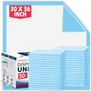 BIGGMED Tear-Resistant Disposable Bed Pads 30" x 36" 50 Count Absorbent Underpads, Chux Thicker Extra Large Incontinence Bed Pads, Pee Pads for Adults, Kids, Elderly, Pets