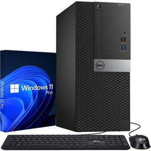 Dell Tower Desktop PC – Intel Core i7-7700 7th Gen Processor – 16GB DDR4 RAM – 256GB SSD – Keyboard & Mouse – Wi-Fi – Office, Home, Business Desktop Computer Windows 11 Pro 