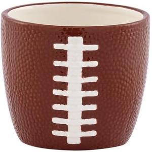 Napco House Plant Succulent Herb Flower Pot 4 x 4.5 Inch Ceramic Football