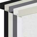 SUNOFF Cordless Blackout Roller Shades Blinds for Windows Free-Stop,Pull Down Room Darkening with Valance,Thermal Insulated Woven Fabric Window Door Blinds for Home,Office,Linen 25" W x 72" L