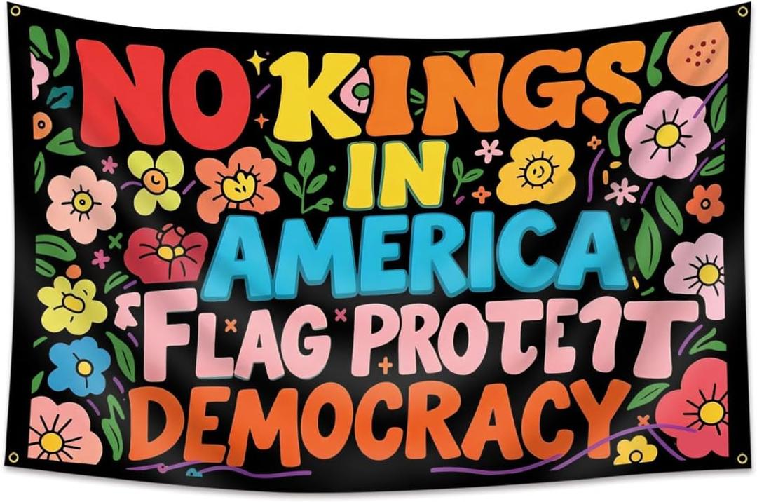 No Kings in America Flag 3x5 FT