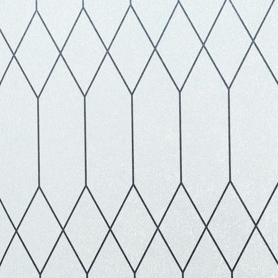 Window Film Privacy Stained Glass Window Clings Moroccan Lattice Glass Door Film Decorative Bathroom Door Coverings Tints UV Sun Blocking Heat Control,17.5 inches by 78.7 inches