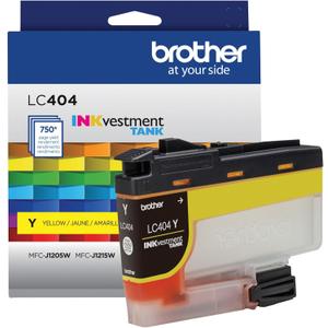 Brother Genuine LC404Y Yellow INKvestment Tank Ink Cartridge