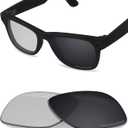 BLAZERBUCK Photochromic Replacement Lenses Compatible with Ray-Ban Meta Wayfarer RW4006 | RW4012 (Gen 2) 50mm Smart Glasses (Grey Photochromic Polarized - Polarized)