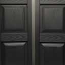 Ekena Millwork Lifetime Vinyl LP2S14X03100BL Standard Two Equal Panel Vinyls, Raised Panel Vinyl Shutters, w/Installation Shutter-Lok's & Matching Screws (Per Pair), 14.75"W x 31"H, Black (002 - Black)
