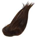 Women Hair Topper for Thinning Hair Clip-in Hairpiece with Thick Net Light Brown 25cm Natural Volume Extension