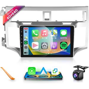 8 CORE 4G+64G Car Radio Stereo for Toyota Avalon 2006-2010 with Wireless CarPlay Android Auto, 9 Inch 1280 * 720P IPS Touch Screen Android 13 GPS WiFi Bluetooth 32-Band DSP SWC HD Camera